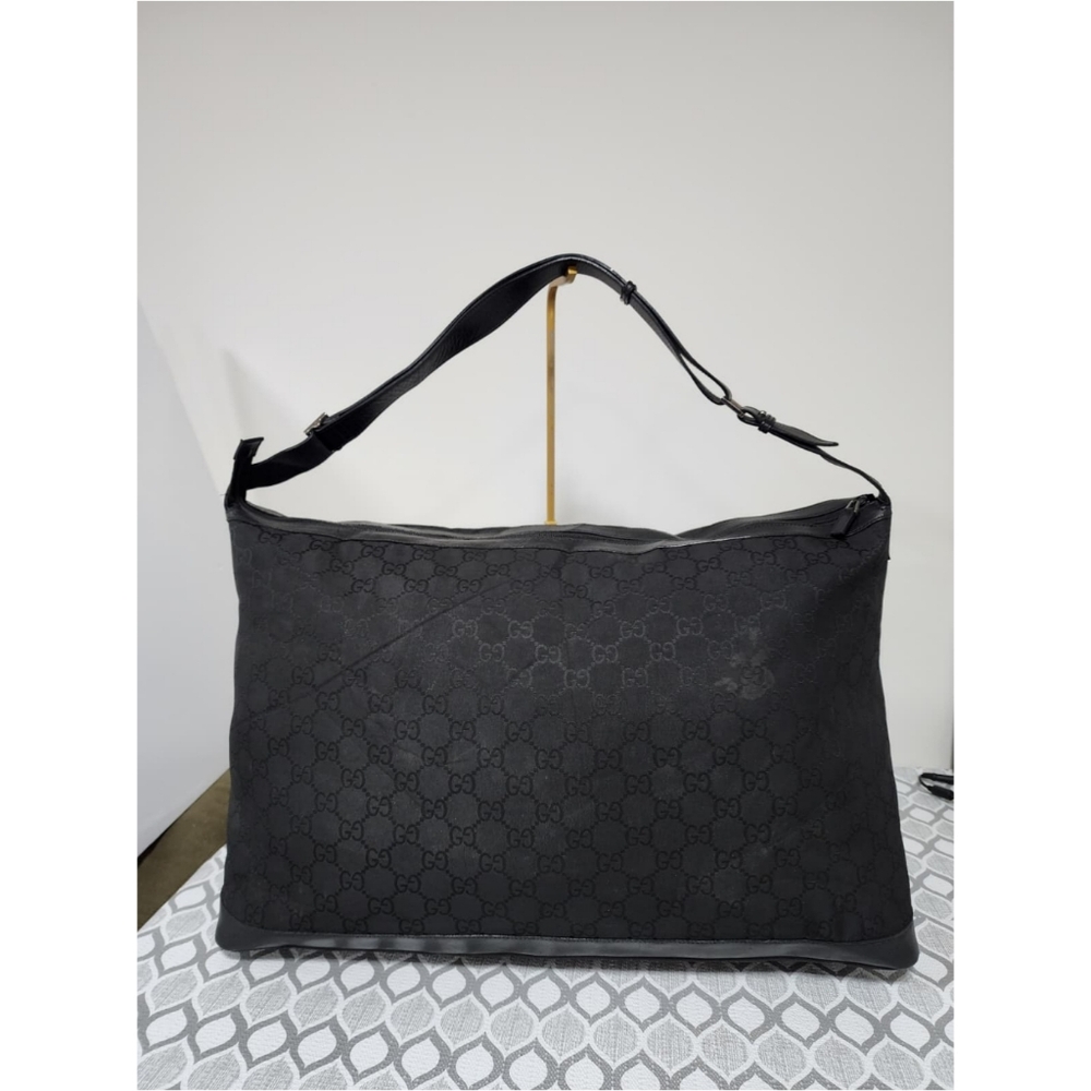 Gucci GG Nylon Duffle Bag Black